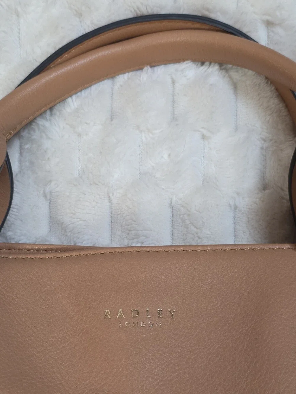 RADLEY LONDON Tan Leather Baylis Zip Top Multiway Shoulder Bag